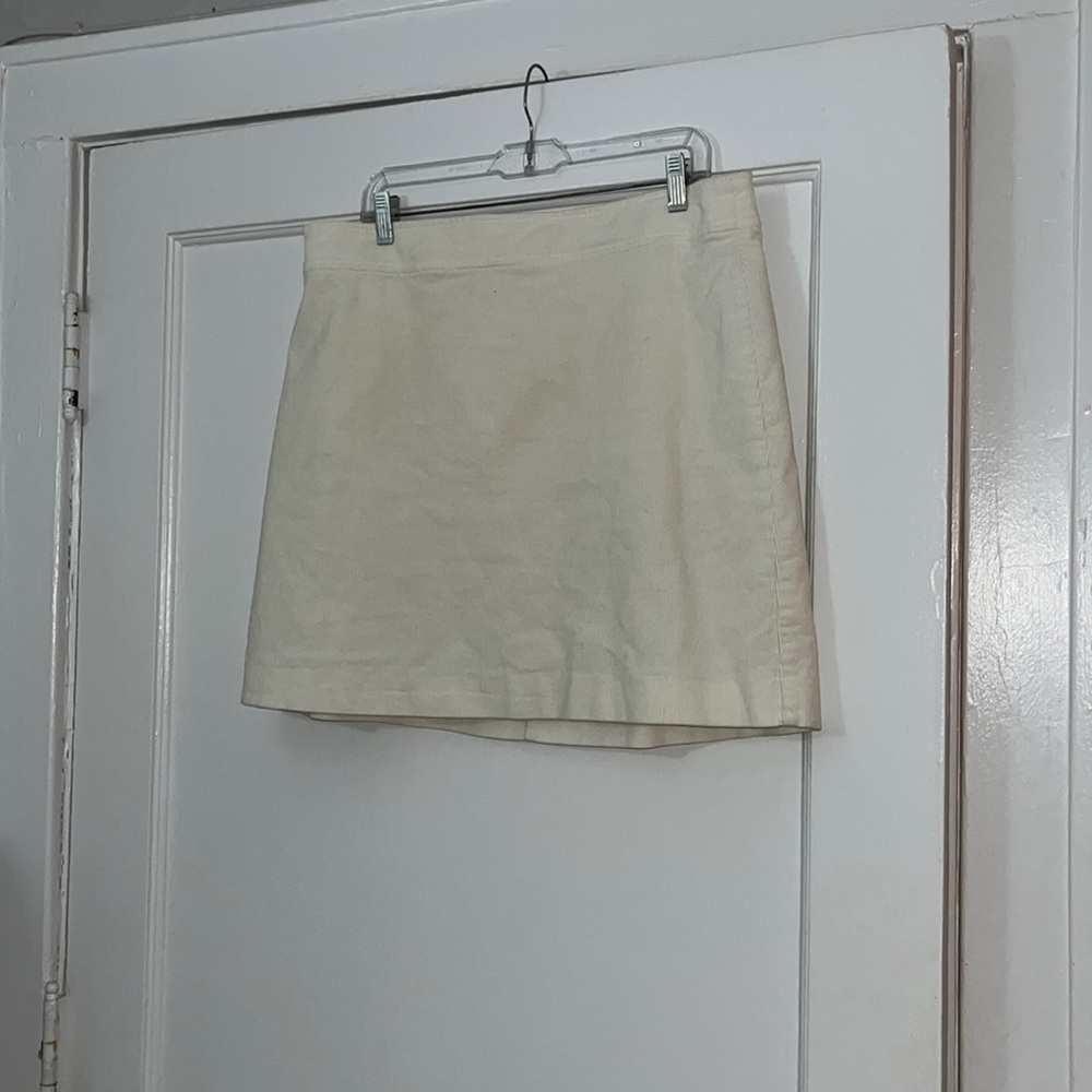 Cream Corduroy skirt